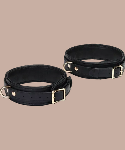 Liebe Seele Leather Thigh Cuffs – Dark Secret Black Liebe Seele Leather Thigh Cuffs – Dark Secret Black