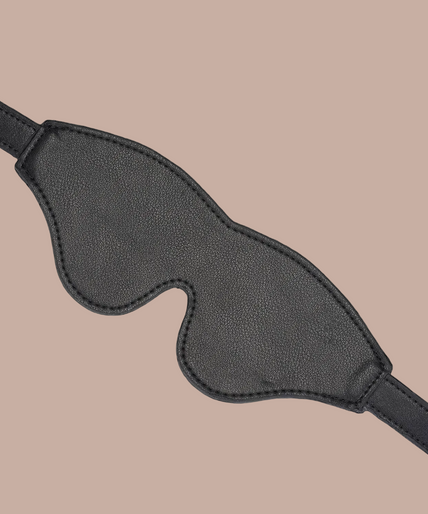 Liebe Seele Leather Blindfold – Dark Secret Black Liebe Seele Leather Blindfold – Dark Secret Black