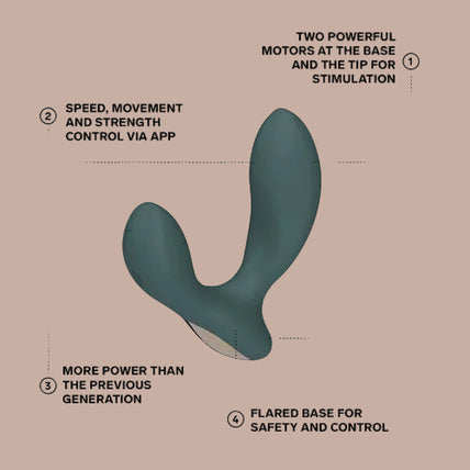 LELO – HUGO 2 Prostate Massager – Green - by Pleasurements LELO – HUGO 2 Prostate Massager – Green - by Pleasurements