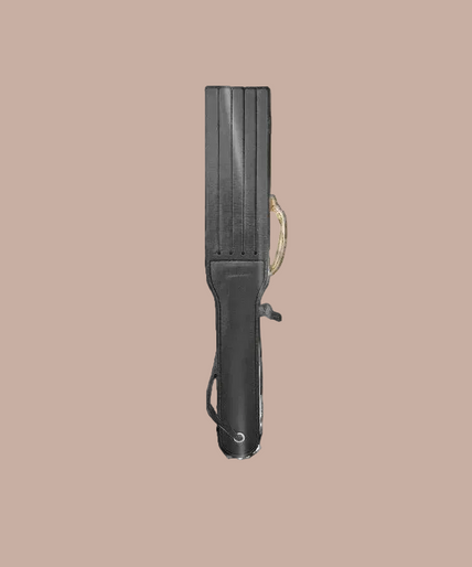 Liebe Seele Leather Split Tawse Paddle – Dark Secret Black Liebe Seele Leather Split Tawse Paddle – Dark Secret Black