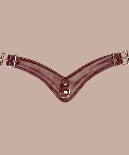 Liebe Seele Deluxe Leder Zwangsorgasmus-Geschirrriemen – Weinrot Liebe Seele Deluxe Leder Zwangsorgasmus-Geschirrriemen – Weinrot