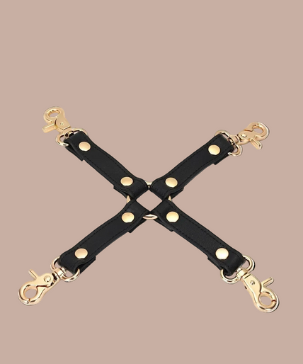 Liebe Seele 4-Way Leather Hogtie – Dark Secret Black Liebe Seele 4-Way Leather Hogtie – Dark Secret Black