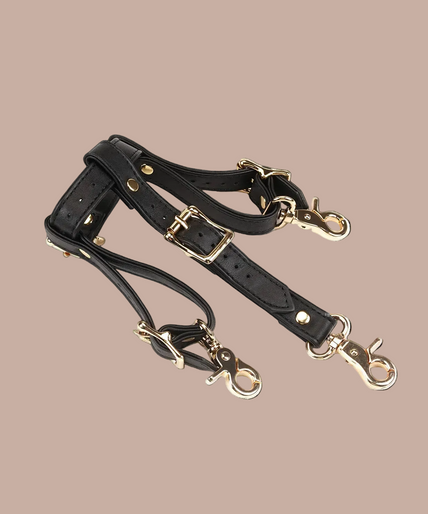Liebe Seele Leather Forced Orgasm Harness Strap – Dark Secret Black Liebe Seele Leather Forced Orgasm Harness Strap – Dark Secret Black