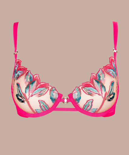 Atelier Amour – Oiseau de Paradis Halb-Cup BH Kirsche Atelier Amour – Oiseau de Paradis Halb-Cup BH Kirsche