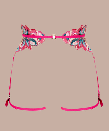Atelier Amour – Oiseau de Paradis Strumpfhalter Kirsche Atelier Amour – Oiseau de Paradis Strumpfhalter Kirsche