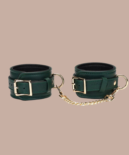 Liebe Seele Cow Leather Wrist Restraints – Mossy Chic Green Liebe Seele Cow Leather Wrist Restraints – Mossy Chic Green
