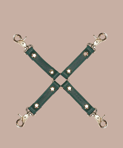 Liebe Seele Cow Leather Hog Tie Clips – Mossy Chic Green Liebe Seele Cow Leather Hog Tie Clips – Mossy Chic Green