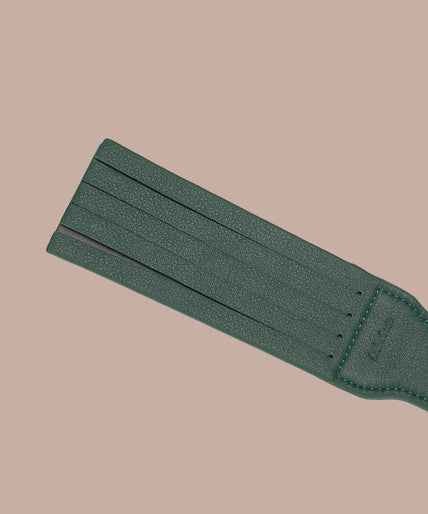 Liebe Seele Cow Leather Split Tawse Paddle – Mossy Chic Green Liebe Seele Cow Leather Split Tawse Paddle – Mossy Chic Green