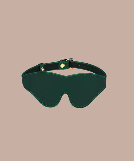 Liebe Seele Cow Leather Blindfold – Mossy Chic Green Liebe Seele Cow Leather Blindfold – Mossy Chic Green