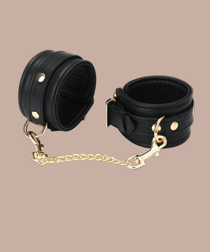 Liebe Seele Leather Ankle Cuffs – Dark Secret Black Liebe Seele Leather Ankle Cuffs – Dark Secret Black