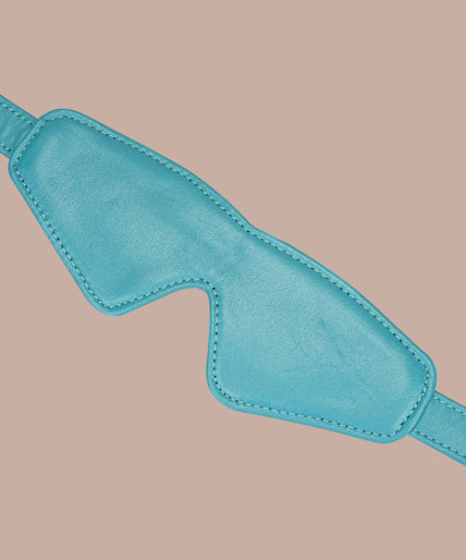Liebe Seele Siren's Cove Lammleder-Augenbinde mit Samtfutter – Blau Liebe Seele Siren's Cove Lammleder-Augenbinde mit Samtfutter – Blau