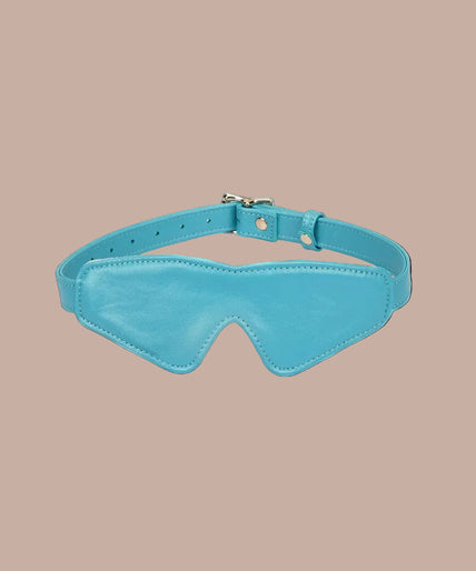 Liebe Seele Siren's Cove Lammleder-Augenbinde mit Samtfutter – Blau Liebe Seele Siren's Cove Lammleder-Augenbinde mit Samtfutter – Blau