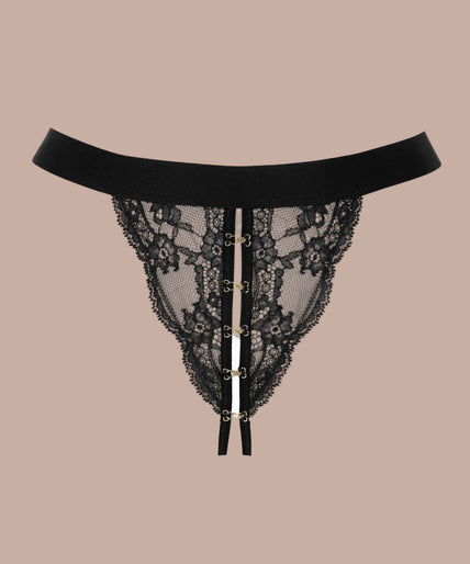Atelier Amour – Evasion Sensuelle Mini Offener Slip Schwarz Atelier Amour – Evasion Sensuelle Mini Offener Slip Schwarz