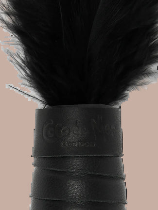 Coco de Mer – Schwarzer Leder Federkitzler Coco de Mer Black Leather Feather Tickler - Pleasurements