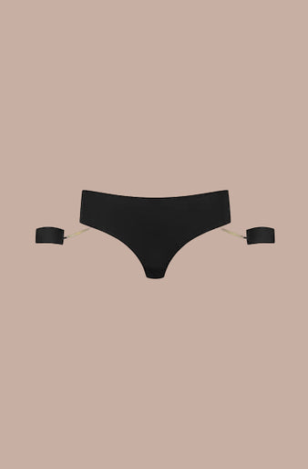 Maison Close – Tapage Nocturne Offener Schmuck-Tanga mit Handschellen Schwarz Maison Close – Tapage Nocturne Offener Schmuck-Tanga mit Handschellen Schwarz