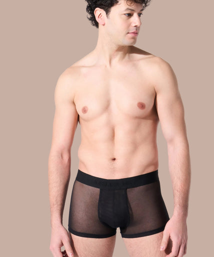 Atelier Amour – Herrenboxer transparent Schwarz Atelier Amour – Herrenboxer transparent Schwarz