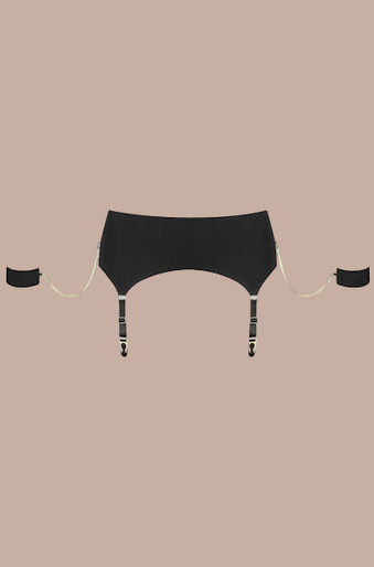 Maison Close – Tapage Nocturne Schmuck-Handschellen-Strumpfhalter Schwarz Maison Close – Tapage Nocturne Schmuck-Handschellen-Strumpfhalter Schwarz