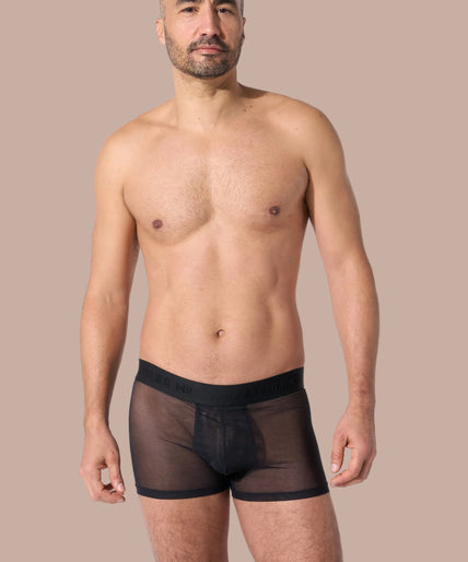 Atelier Amour – Herrenboxer transparent Schwarz Atelier Amour – Herrenboxer transparent Schwarz