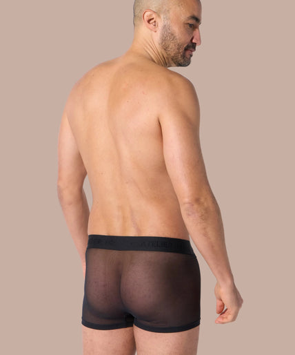 Atelier Amour – Herrenboxer transparent Schwarz Atelier Amour – Herrenboxer transparent Schwarz