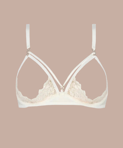 Atelier Amour – Après Minuit Offener BH Elfenbein Atelier Amour Après Minuit Open Bra in - Ivory - Pleasurements
