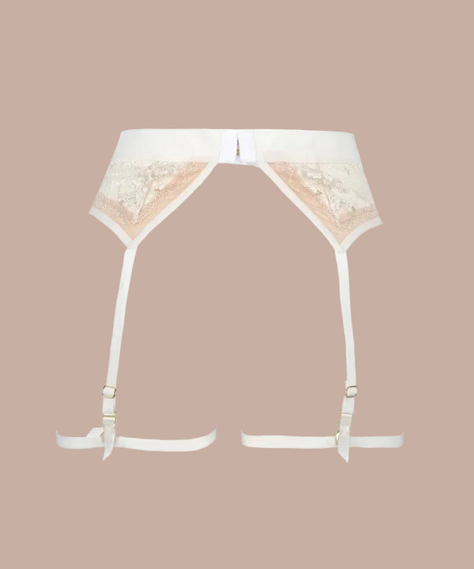Atelier Amour Après Minuit Suspender - Ivory - Pleasurements