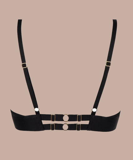 Atelier Amour – Evasion Sensuelle Bügel-BH Dreieck Schwarz Atelier Amour Evasion Sensuelle Wired Triangle Bra - Black - Pleasurements