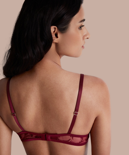 Aubade – Magnetic Spell Triangel-BH Karmesinrot - 60% Rabatt! Aubade Magnetic Spell Triangle Bra in Crimson Red - Pleasurements