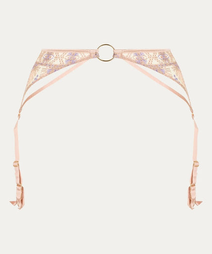Aubade – Sound of Heart Strumpfhalter Beige - 60 % Rabatt! Aubade Sound of Heart Suspender Belt - Pleasurements
