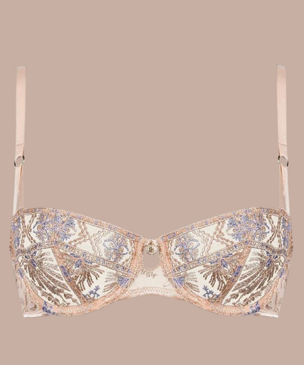 Aubade – Sound of Heart Bügel-Halbschalen-BH Beige - 60 % Rabatt! Aubade Sound of Heart Underwired Half Cup Bra - Pleasurements