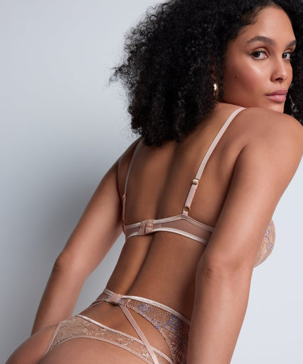 Aubade – Sound of Heart Bügel-Halbschalen-BH Beige - 60 % Rabatt! Aubade Sound of Heart Underwired Half Cup Bra - Pleasurements