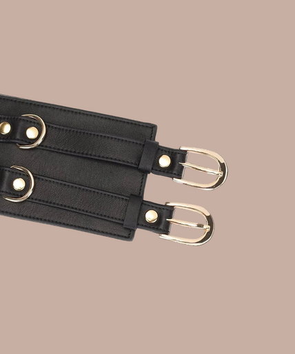 Liebe Seele Luxury Leather Waist Belt – Dark Secret Black Liebe Seele Luxury Leather Waist Belt – Dark Secret Black
