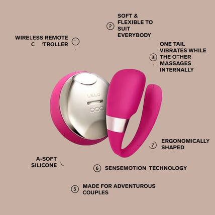 LELO – TIANI 3 Couples Massager – Cerise - by Pleasurements LELO – TIANI 3 Couples Massager – Cerise - by Pleasurements