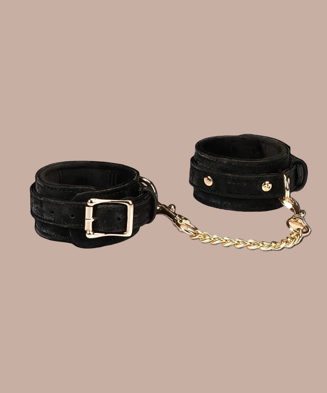 Liebe Seele Boudoir Amor Vegan Wrist Cuffs – Black