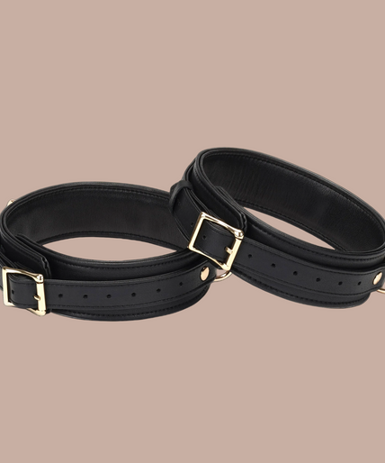 Liebe Seele Leather Thigh Cuffs – Dark Secret Black Liebe Seele Leather Thigh Cuffs – Dark Secret Black
