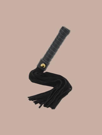 Coco de Mer – Schwarzer Leder Flogger Klein Coco de Mer Black Leather Flogger Small - Pleasurements