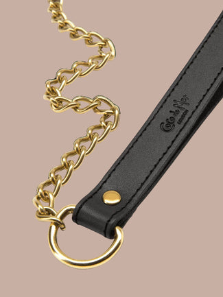Coco de Mer – Schwarze Leder Leine Coco de Mer Black Leather Lead - Pleasurements