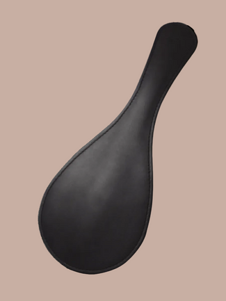 Coco de Mer – Schwarzes Leder Rundes Paddel Coco de Mer Black Leather Round Paddle - Pleasurements