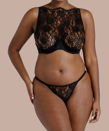 Coco de Mer – Hera Braziliaanse Slip Zwart - 60% Korting! Coco de Mer Hera Brazilan Knicker - Pleasurements