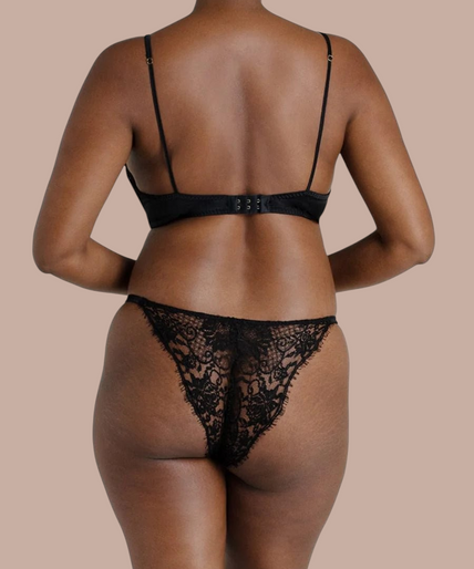 Coco de Mer – Hera Braziliaanse Slip Zwart - 60% Korting! Coco de Mer Hera Brazilan Knicker - Pleasurements