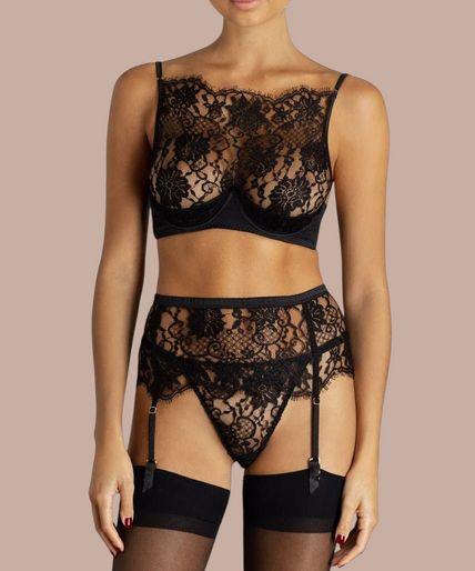 Coco de Mer – Hera High Neck Balconette BH Schwarz - 60% Rabatt! Coco de Mer Hera High Neck Balconette Bra - Pleasurements