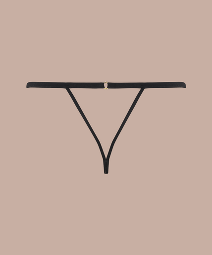 Coco de Mer – Seraphine String Zwart - 60% Korting! Coco de Mer Seraphine G String - Pleasurements