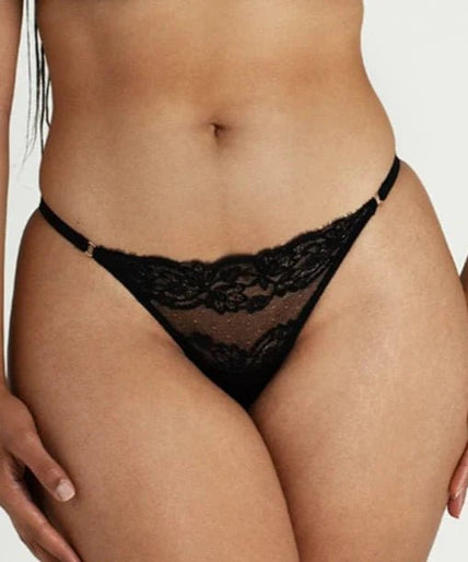 Coco de Mer – Seraphine Thong Black - 60% Off! Coco de Mer Seraphine G String - Pleasurements