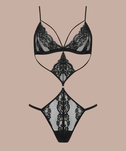 Coco de Mer – Seraphine Playsuit Zwart - 60% Korting! Coco de Mer Seraphine Playsuit - Pleasurements