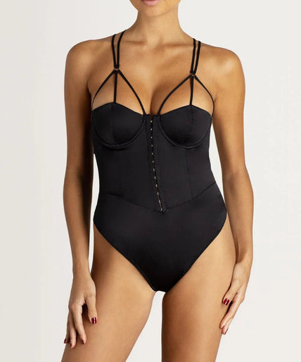Coco de Mer – Sylph Body Schwarz - 60% Rabatt! Coco de Mer Sylph Bodysuit - Pleasurements