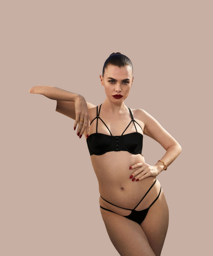 Coco de Mer – Sylph Halfcup BH Zwart - 60% Korting! Coco de Mer Sylph Half Cup Bra - Pleasurements