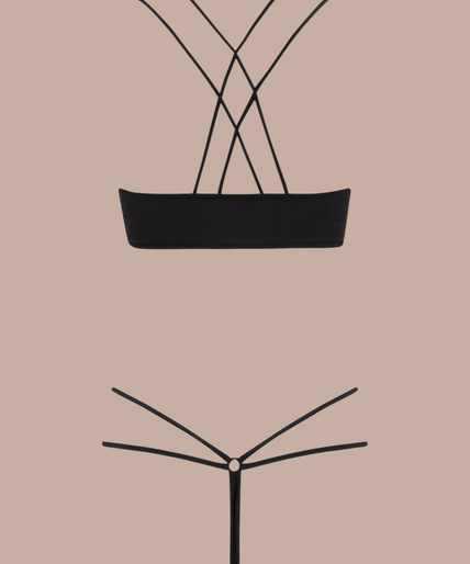 Coco de Mer – Sylph Halfcup BH Zwart - 60% Korting! Coco de Mer Sylph Half Cup Bra - Pleasurements