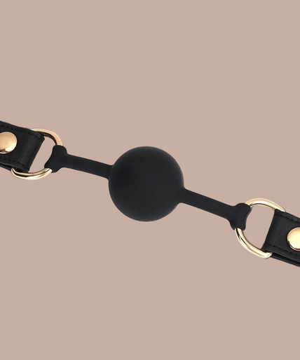 Liebe Seele Silicone Ball Gag – Dark Secret Black Liebe Seele Silicone Ball Gag – Dark Secret Black
