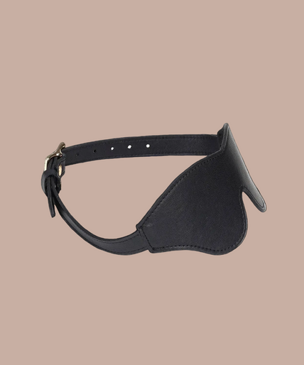 Liebe Seele Leather Blindfold – Dark Secret Black Liebe Seele Leather Blindfold – Dark Secret Black