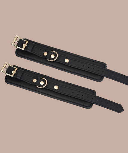 Liebe Seele Leather Wrist Cuffs – Dark Secret Black Liebe Seele Leather Wrist Cuffs – Dark Secret Black