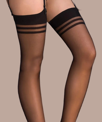 Gabriella Strümpfe Enif Schwarz Gabriella Stockings Enif Black - Pleasurements
